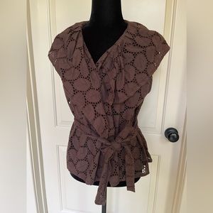 The Dori Collection Beverly Hills Cover Up S M L Top Cardigan Wrap Around V Neck